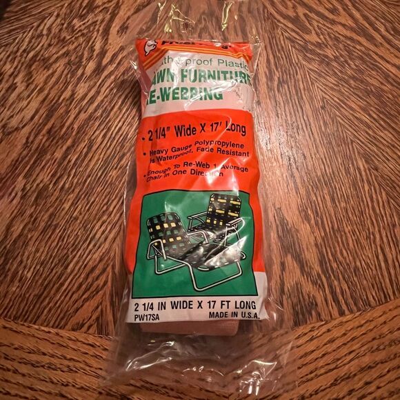 FROST KING Lawn Furniture Webbing 2 1/4"x 17 ft PW17SA Salmon - Picture 3 of 5